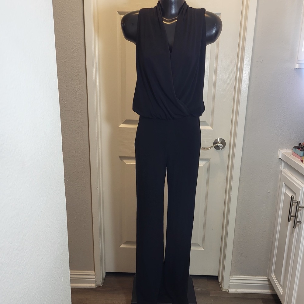 New!‎ Women's Sleeveless Black Karen Kane Jumpsuit Size XS -MSRP $96.75